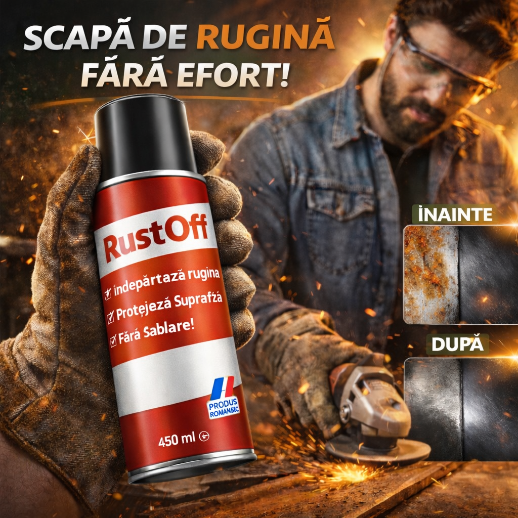 Soluție Profesională Acoperire și Îndepărtare Rugină- RustOff™